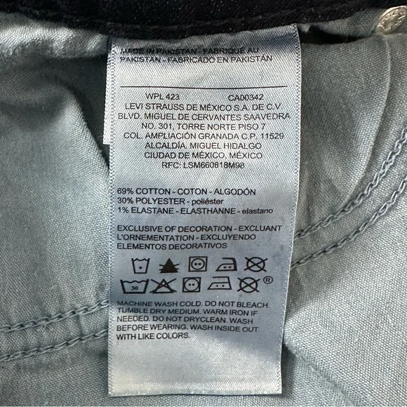 Levi Strauss Signature Mid-Rise Bootcut Denim Jeans • Blue • Sz 20M W35 L32 •EUC - Picture 14 of 15